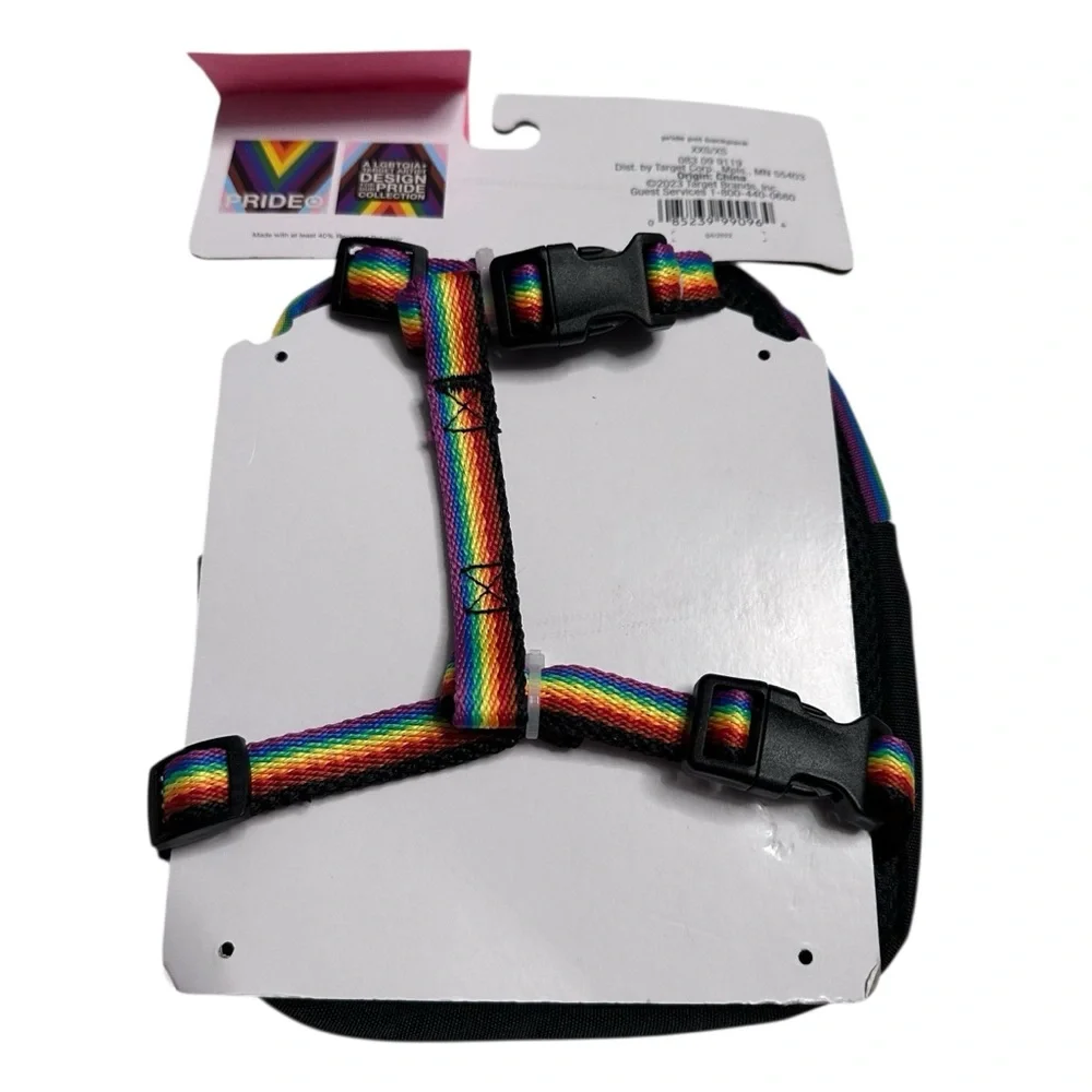 Pets backpack harness XXS‎ / XS Unconditional Love Black pet Backpack
